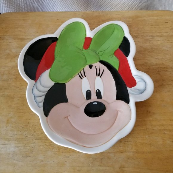 Disney Minnie Mouse Christmas Serving Plate